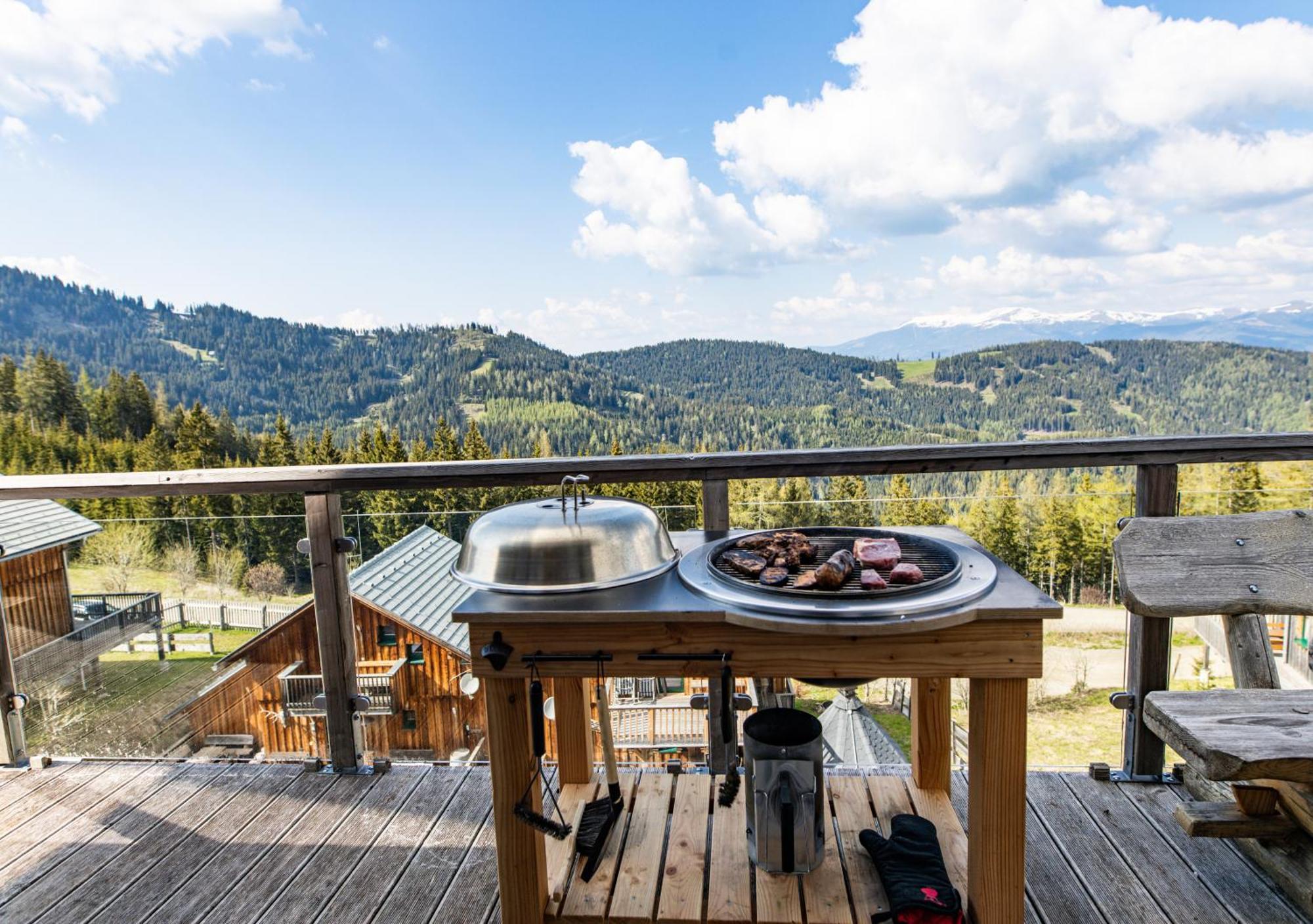 1A Chalet "Wolke" Wandern, Grillen, Wellness Im Traumhaus Wolfsberg Eksteriør billede