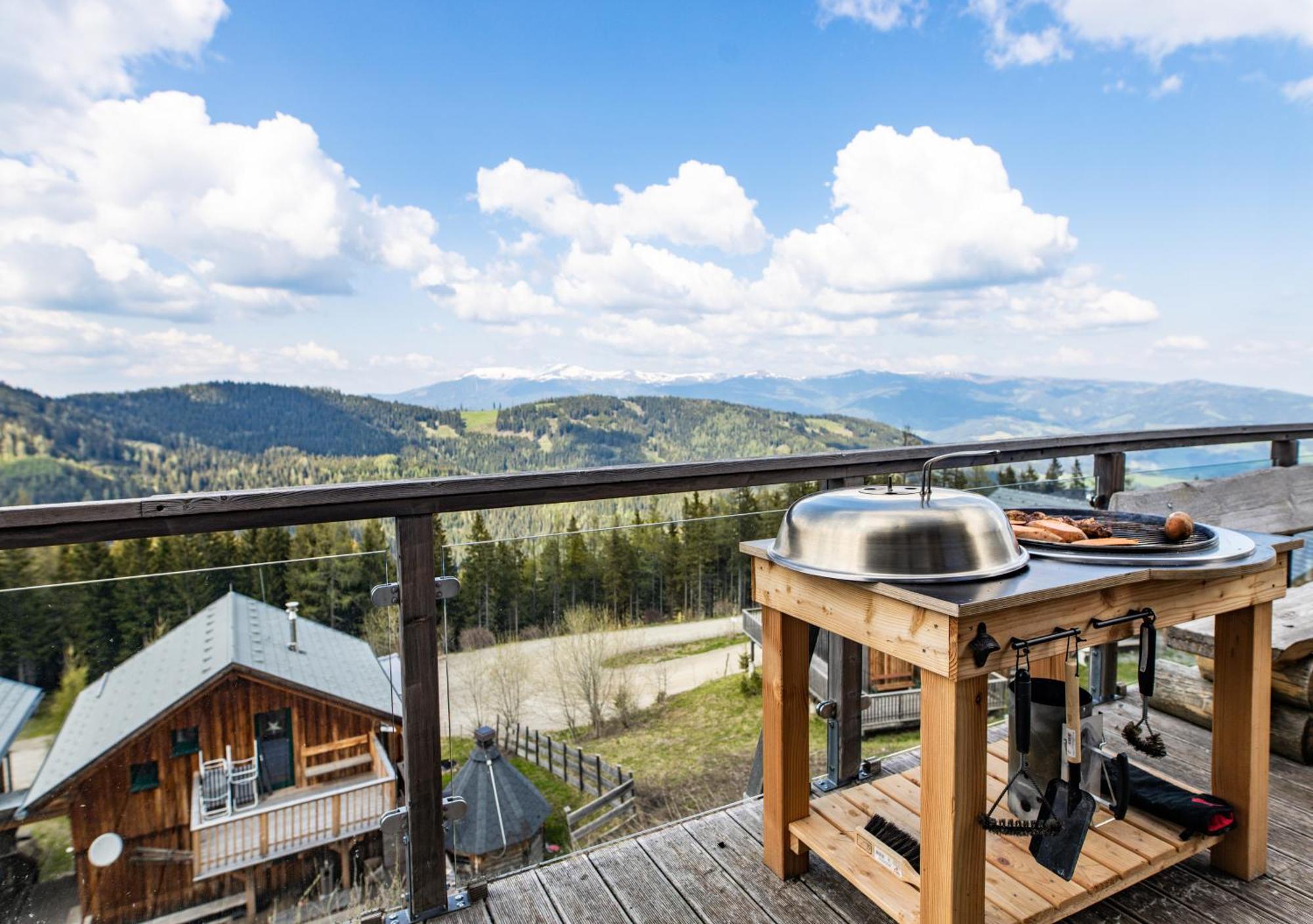 1A Chalet "Wolke" Wandern, Grillen, Wellness Im Traumhaus Wolfsberg Eksteriør billede