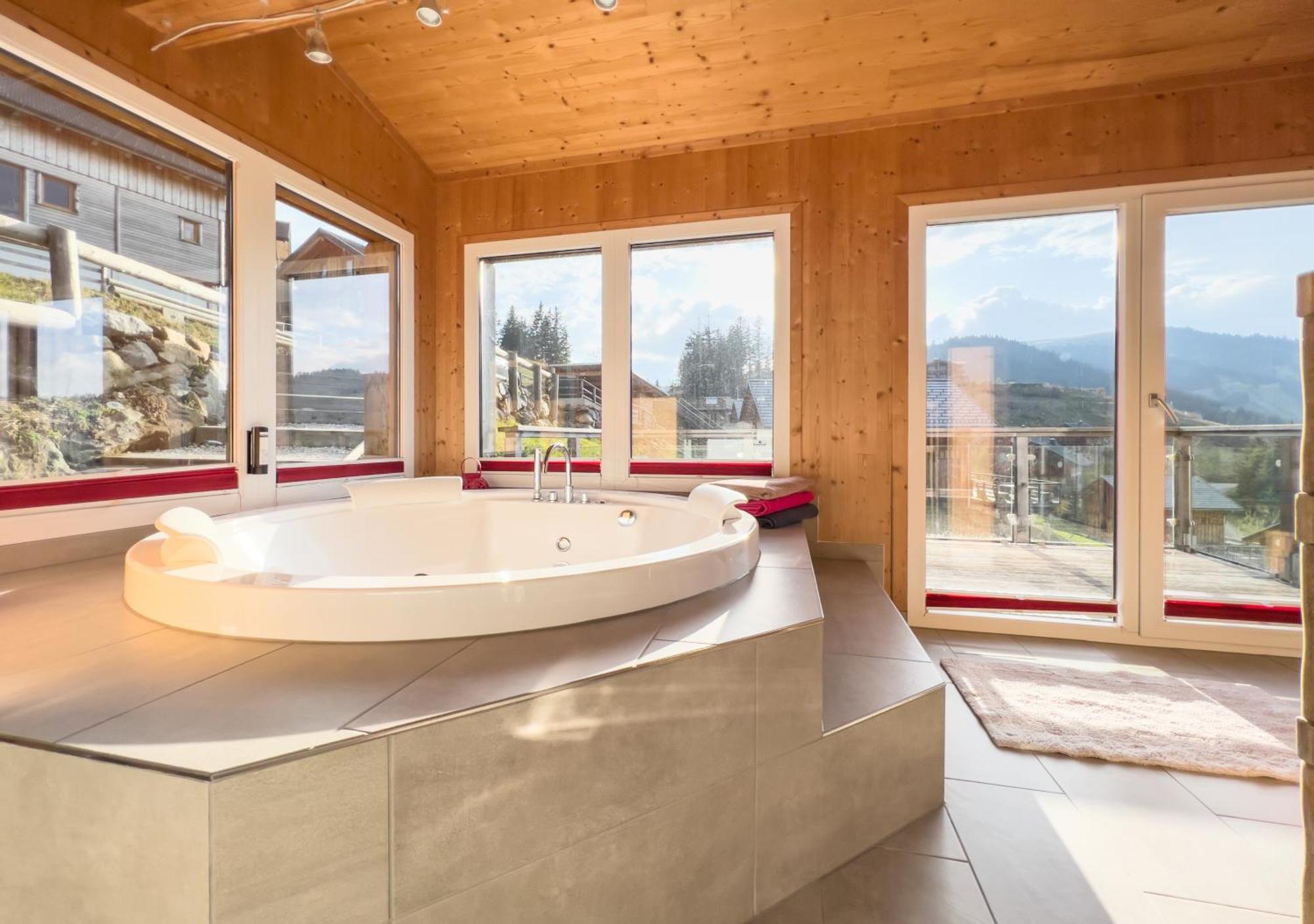 1A Chalet "Wolke" Wandern, Grillen, Wellness Im Traumhaus Wolfsberg Eksteriør billede